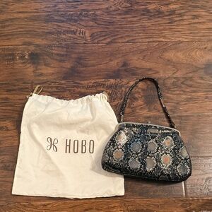 HOBO Lana Black and Gold Patterned Women's Bag